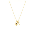 Lock and Key Necklace in Sterling Silver or Gold Gold 1 - Australian Jewellery Brand Bowerbird Jewels