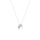 Lock and Key Necklace in Sterling Silver or Gold Silver 1 - Australian Jewellery Brand Bowerbird Jewels