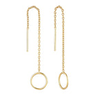 Loop Thread Earrings in Silver and Gold Gold 1 - Australian Jewellery Brand Bowerbird Jewels