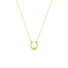 Lucky Horseshoe Necklace in Sterling Silver or Gold Gold 1 - Australian Jewellery Brand Bowerbird Jewels