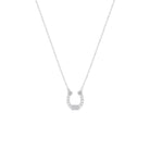 Lucky Horseshoe Necklace in Sterling Silver or Gold Silver 2 - Australian Jewellery Brand Bowerbird Jewels