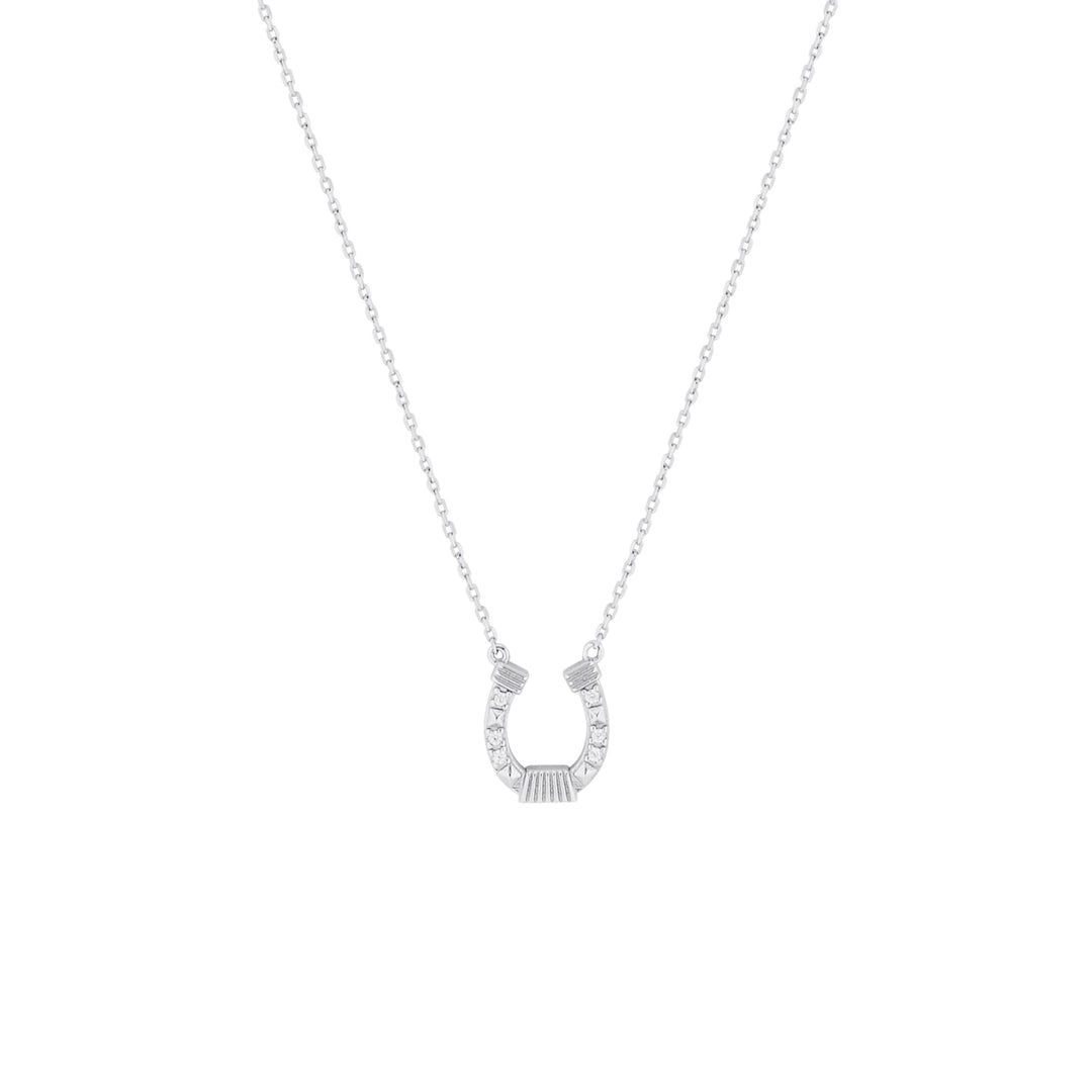 Lucky Horseshoe Necklace in Sterling Silver or Gold1 in Silver- Australian Jewellery Brand Bowerbird Jewels