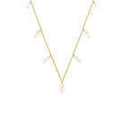Mara Gold Filled Necklace with Mixed Freshwater Pearl Drops Gold 1 - Bowerbird Jewels - Online Jewellery Store