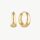 Medium Tapering Huggie Hoop Earrings Gold 1 - Australian Jewellery Brand Bowerbird Jewels