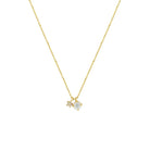 Moonglow Opalite Necklace in Silver and Gold Gold 1 - Australian Jewellery Brand Bowerbird Jewels