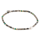 Moonseed Labradorite, Turquoise and Pearl Stacking Bracelet 1 - Australian Jewellery Brand Bowerbird Jewels