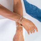Moonstruck Pearl Stacking Bracelets Bora Bora 3 - Bowerbird Jewels - Online Jewellery Store