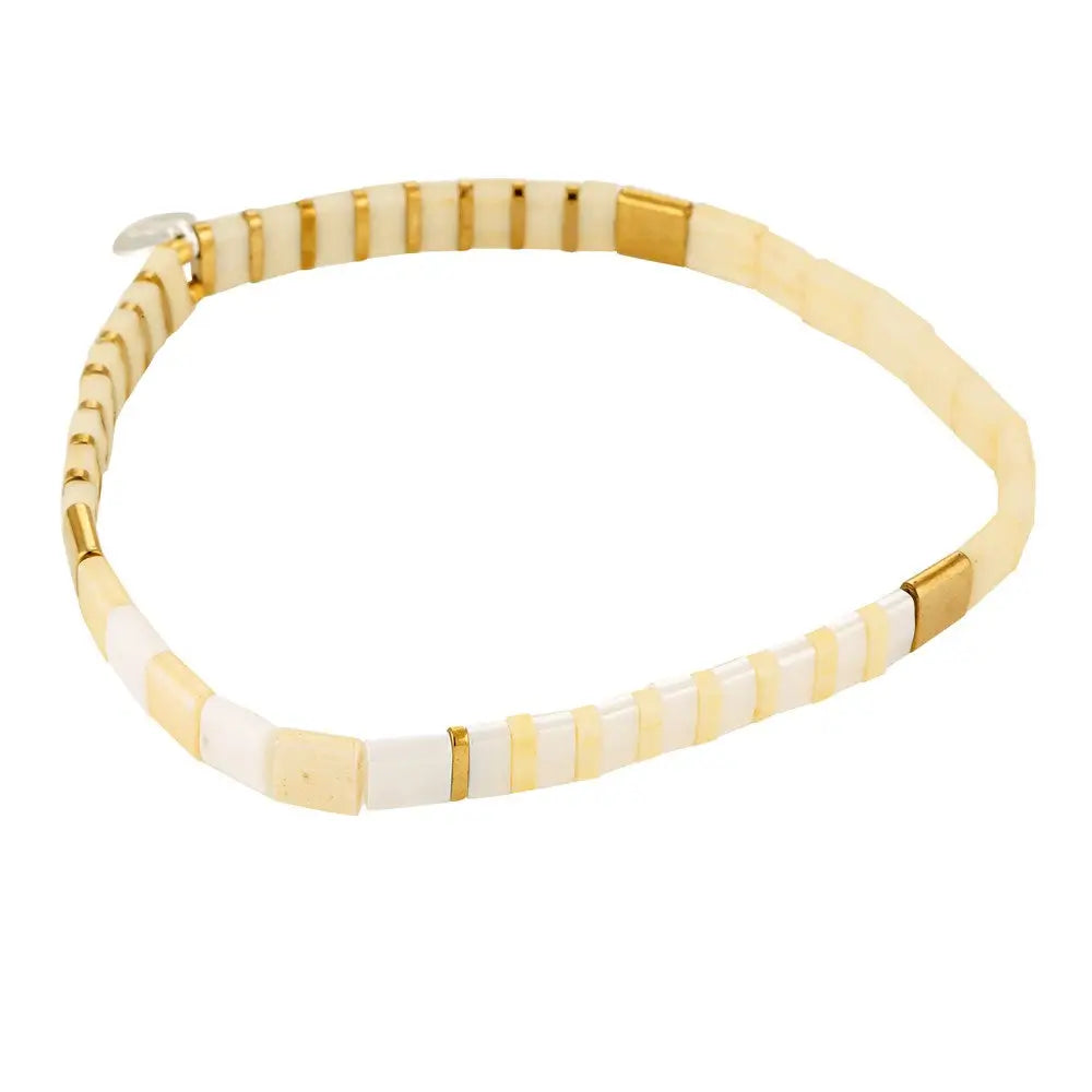 Mosaic Bracelet - Egg Nog 1 - Australian Jewellery Brand Bowerbird Jewels