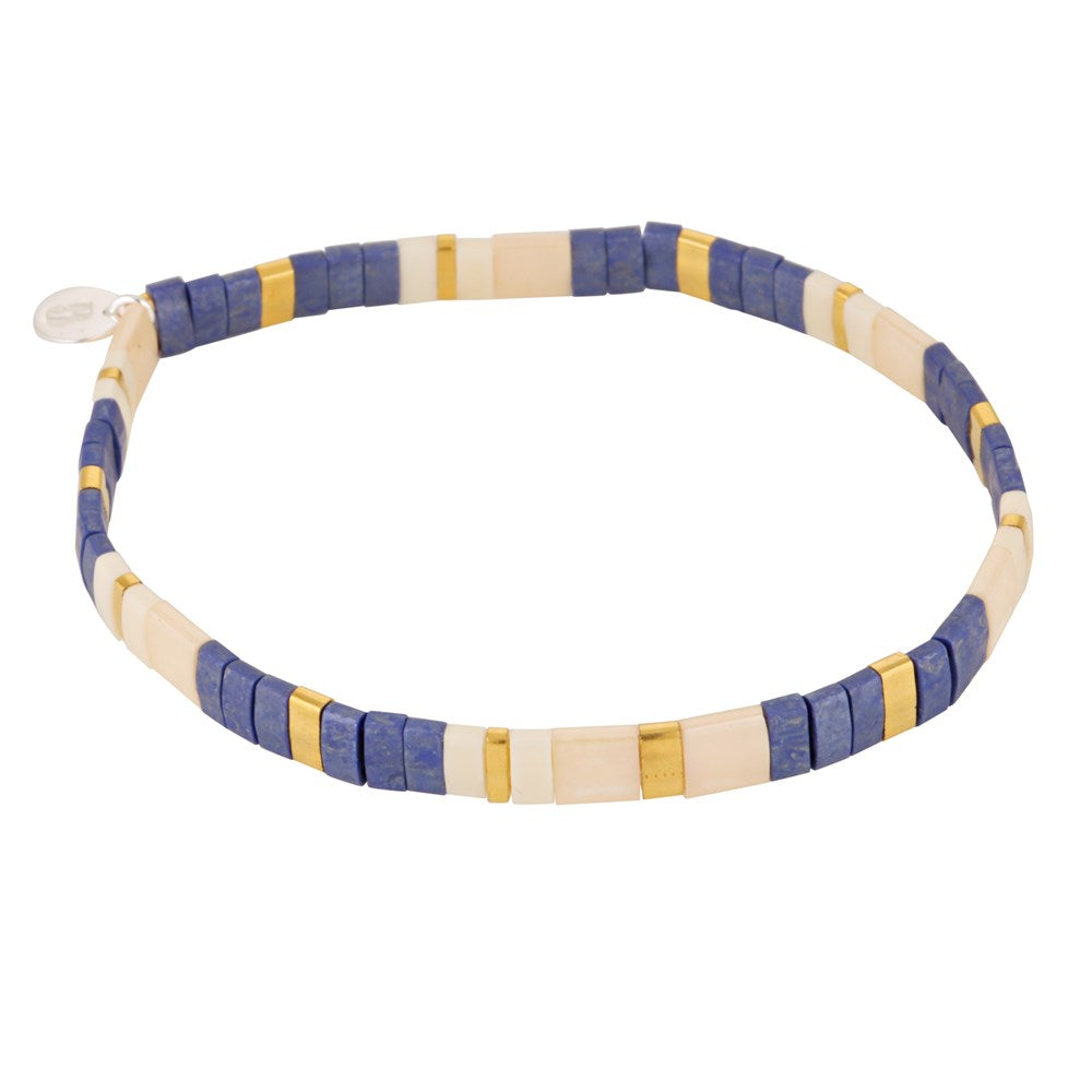 Mosaic Bracelets Navy 1 - Bowerbird Jewels - Online Jewellery Store