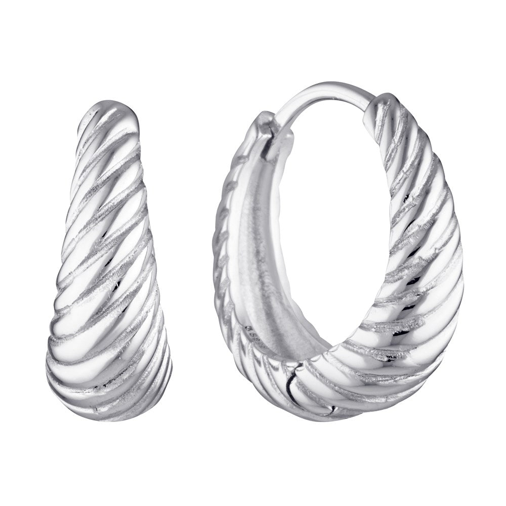 Muse Hoop Earrings Silver 1 - Australian Jewellery Brand Bowerbird Jewels