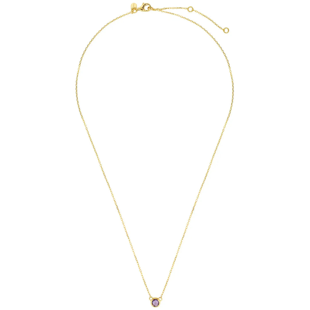 Nova Amethyst Necklace in 18K Gold Vermeil or Silver Gold 2 - Australian Jewellery Brand Bowerbird Jewels