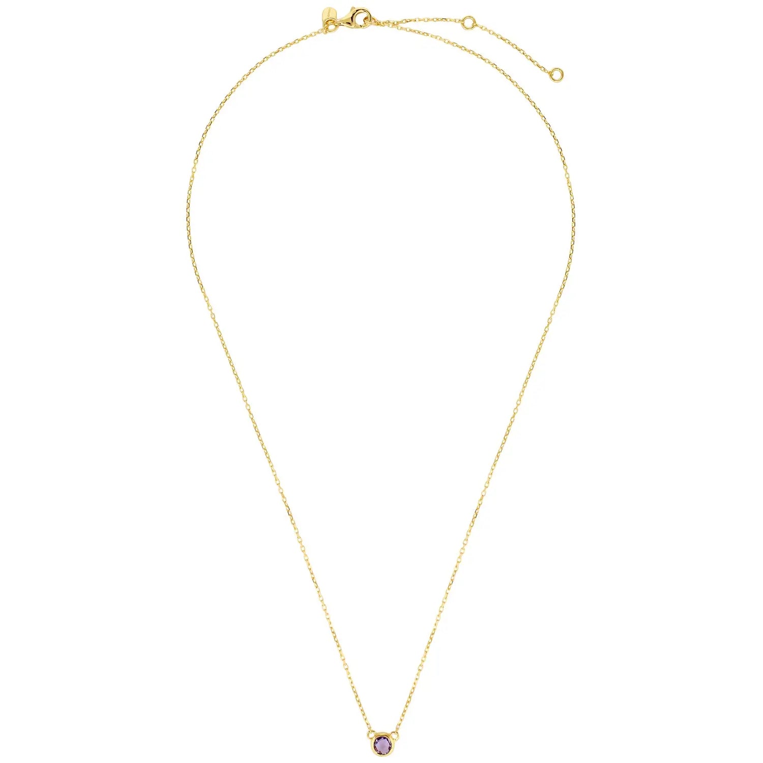Nova Amethyst Necklace in 18K Gold Vermeil or Silver Gold 2 - Australian Jewellery Brand Bowerbird Jewels