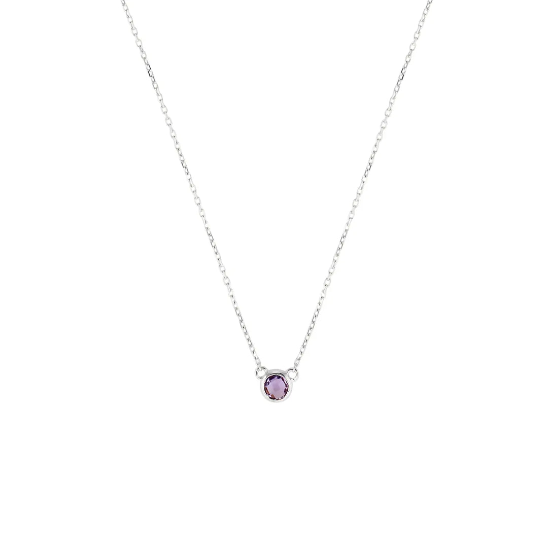 Nova Amethyst Necklace in 18K Gold Vermeil or Silver Silver 1 - Australian Jewellery Brand Bowerbird Jewels