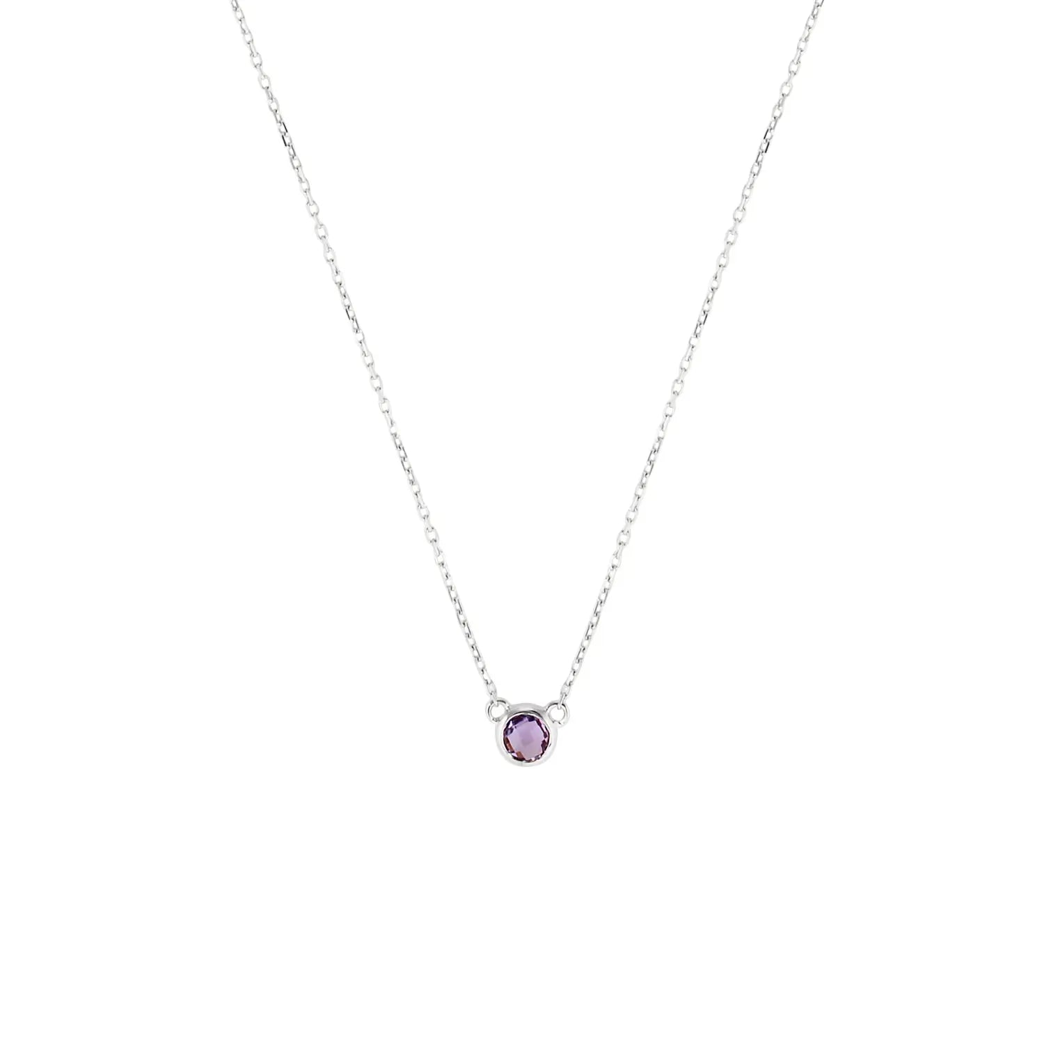 Nova Amethyst Necklace in 18K Gold Vermeil or Silver Silver 1 - Australian Jewellery Brand Bowerbird Jewels