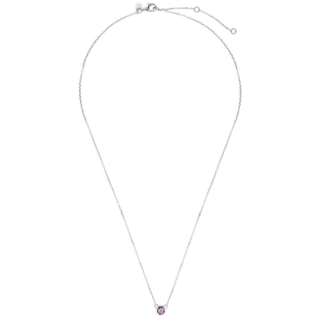 Nova Amethyst Necklace in 18K Gold Vermeil or Silver Silver 2 - Australian Jewellery Brand Bowerbird Jewels