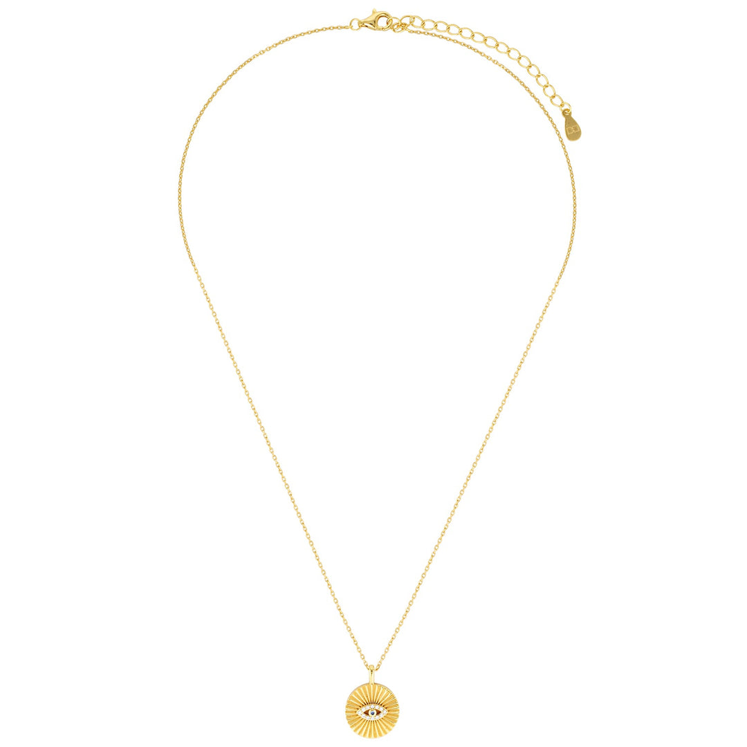Omnis Evil Eye Necklace in Sterling Silver or Gold2 in Gold - Australian Jewellery Brand Bowerbird Jewels