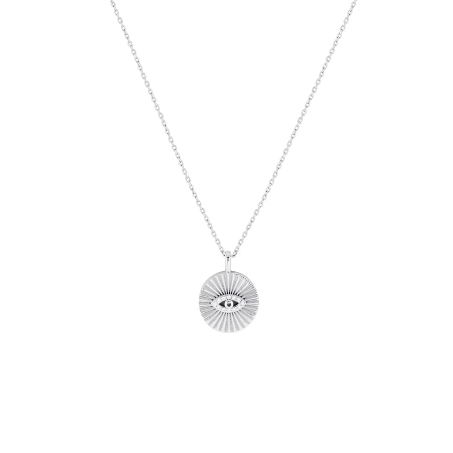 Omnis Evil Eye Necklace in Sterling Silver or Gold Silver 1 - Australian Jewellery Brand Bowerbird Jewels