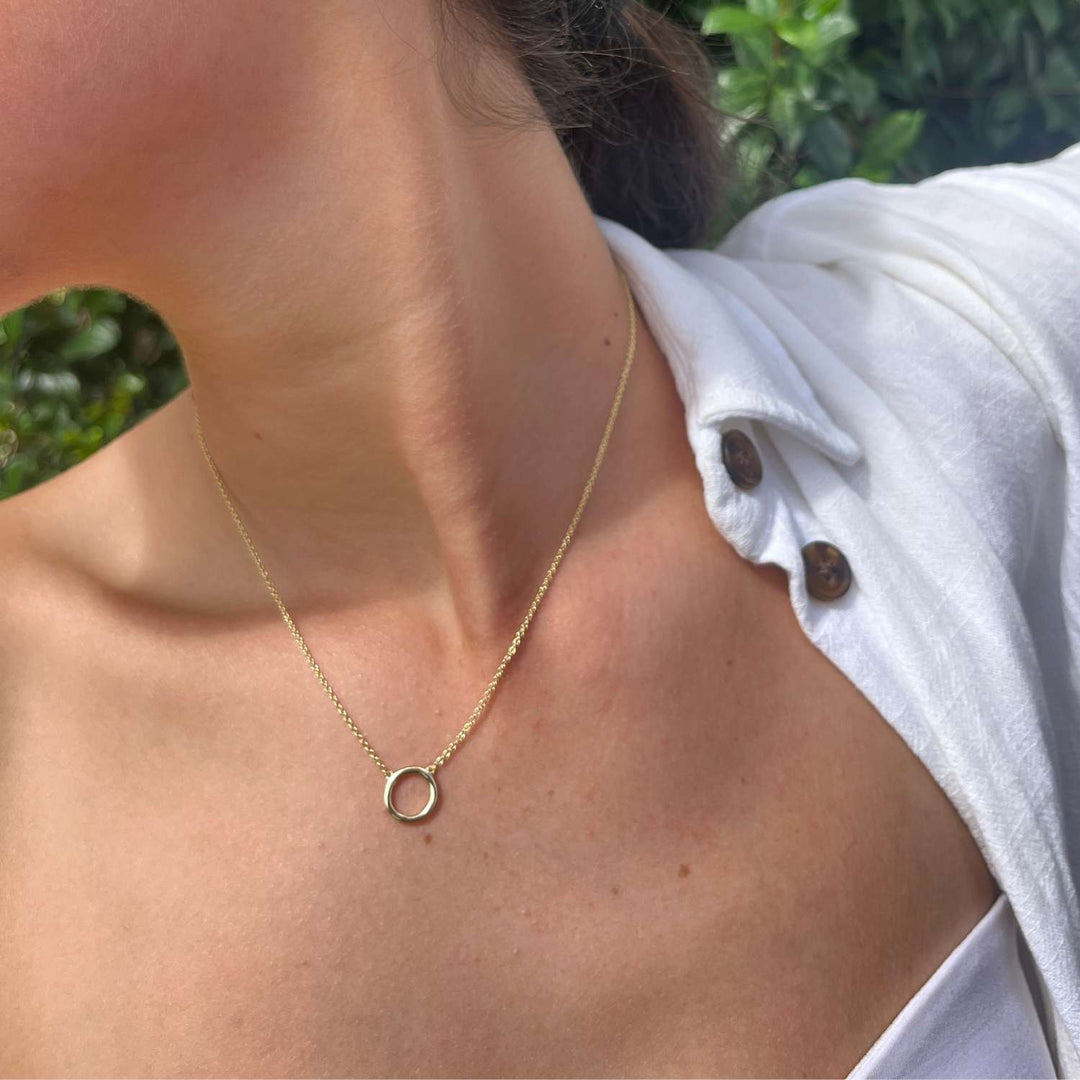 Orbit Circle Necklace Gold 2 - Australian Jewellery Brand Bowerbird Jewels
