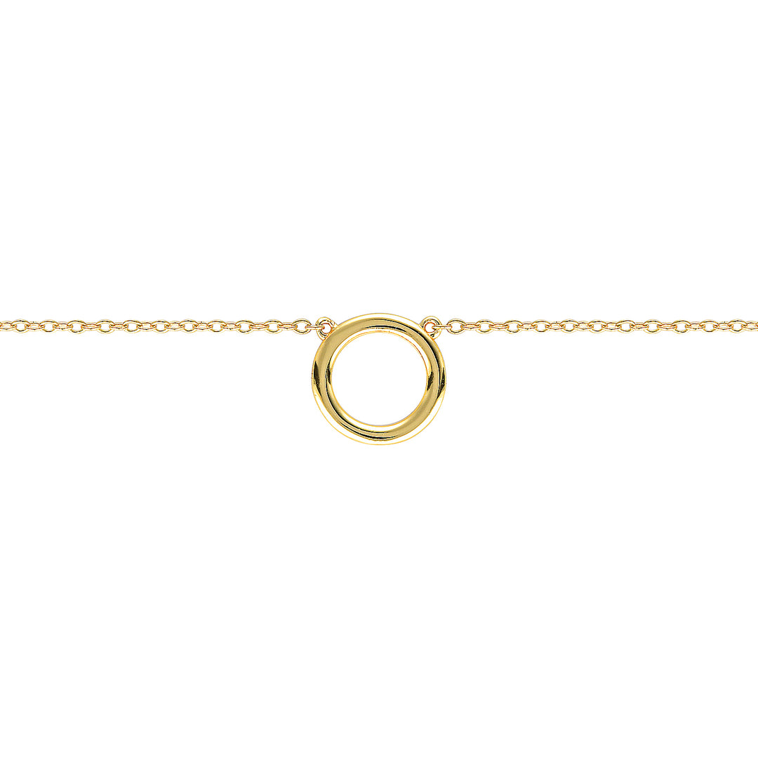 Orbit Circle Chain Necklace in Gold Silver Bowerbird Jewels