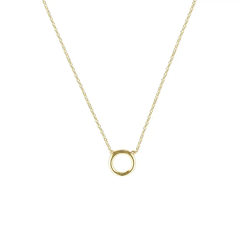 Orbit Circle Necklace in Silver and Gold Gold 1 - Australian Jewellery Brand Bowerbird Jewels