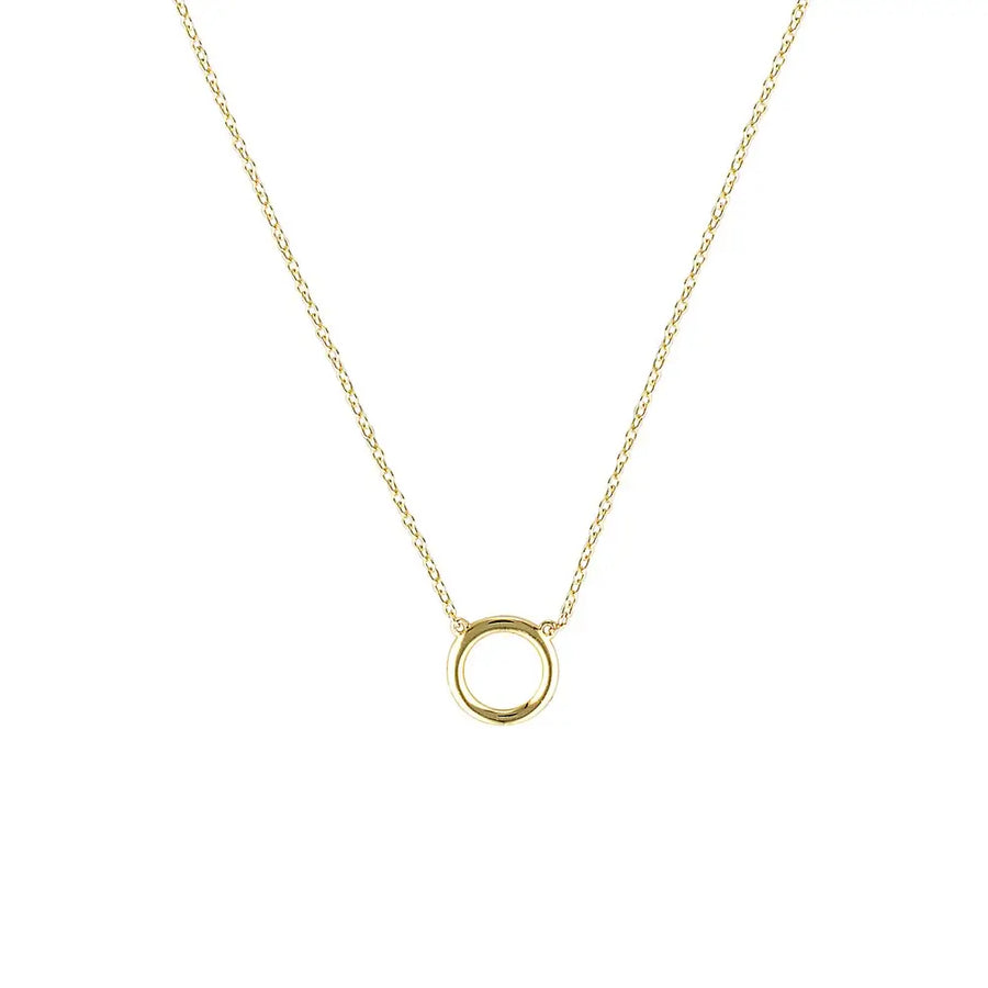 Orbit Circle Necklace in Silver and Gold Gold 1 - Australian Jewellery Brand Bowerbird Jewels