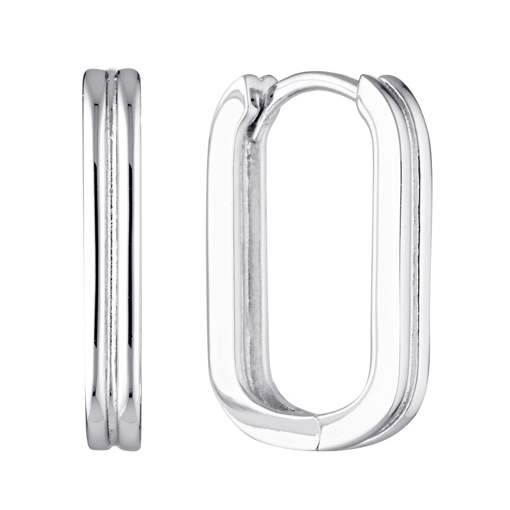 Parea Tube Huggie Hoop Earrings Silver 1 - Australian Jewellery Brand Bowerbird Jewels