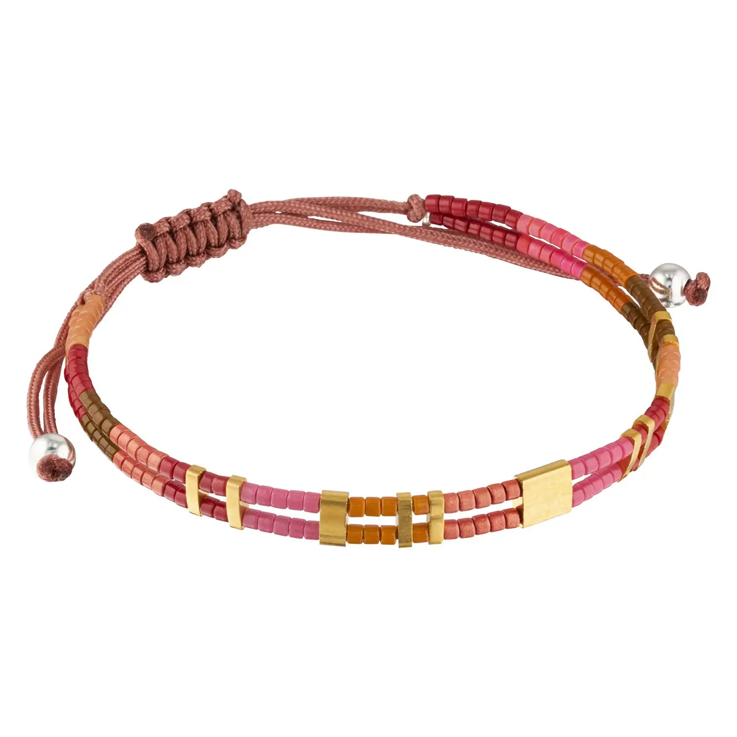 Prism Beaded Stacking Bracelet - Garnet 1 - Australian Jewellery Brand Bowerbird Jewels