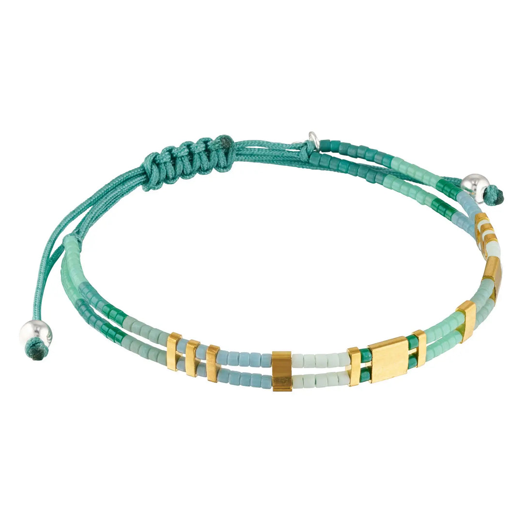 Prism Beaded Stacking Bracelet - Paraiba 1 - Australian Jewellery Brand Bowerbird Jewels