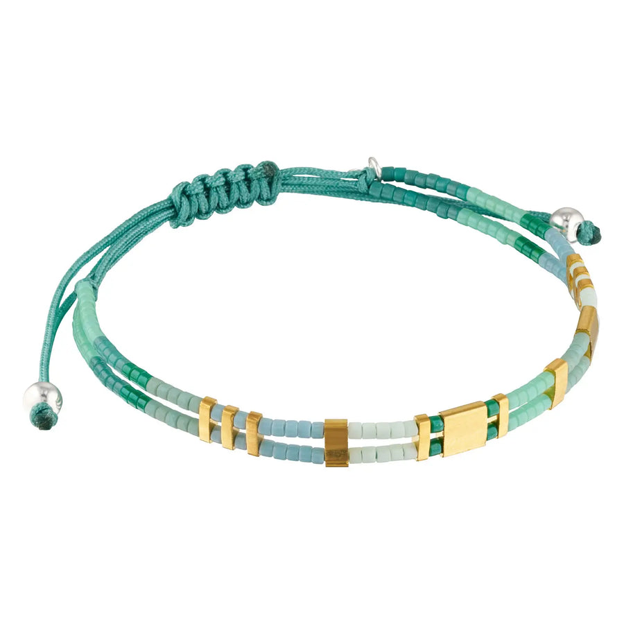 Prism Beaded Stacking Bracelet - Paraiba 1 - Australian Jewellery Brand Bowerbird Jewels