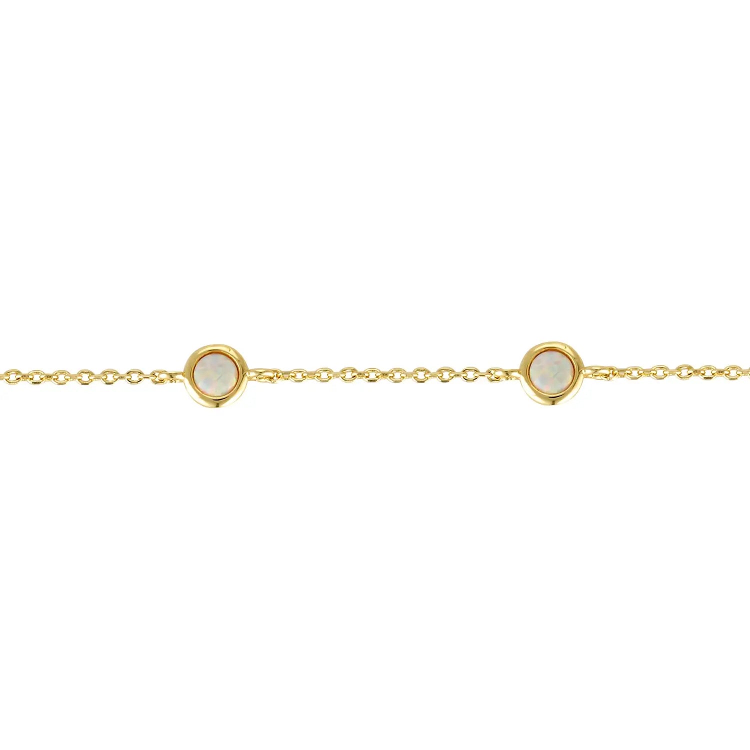 Ripples White Opalite Bracelet Gold 2 - Australian Jewellery Brand Bowerbird Jewels