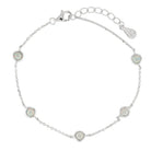 Ripples White Opalite Bracelet Silver 1 - Australian Jewellery Brand Bowerbird Jewels