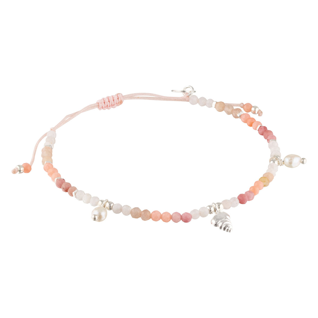 Saltwater Shell, Pearl and Gemstone Stacking Bracelet-Australian Jewellery Brand Bowerbird Jewels