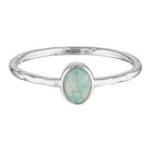 Silver-Solasta Amazonite Solitaire Ring in Sterling Silver-Australian Jewellery Brand Bowerbird Jewels