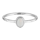 Silver-Solasta Solitaire Opalite Ring in Sterling Silver-Australian Jewellery Brand Bowerbird Jewels
