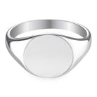 Silver Oval Signet Ring Silver 1 - Australian Jewellery Brand Bowerbird Jewels