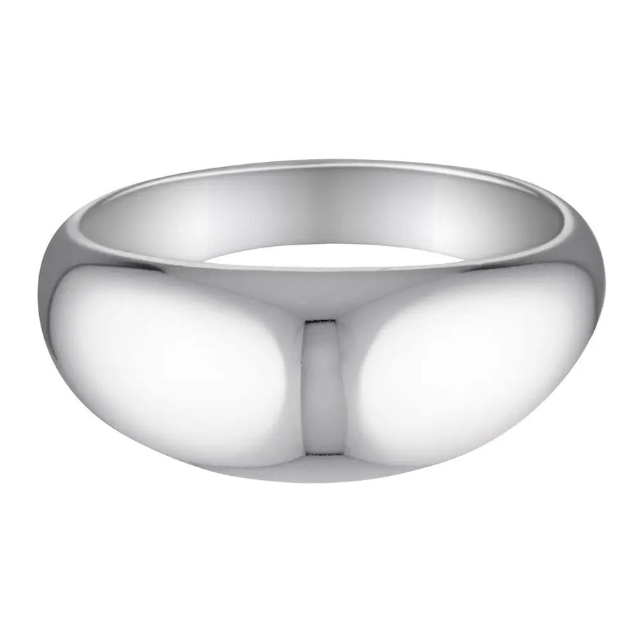 Silver Wide Dome Ring Silver 1 - Australian Jewellery Brand Bowerbird Jewels
