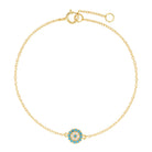 Silver Evil Eye Bracelet Gold 1 - Australian Jewellery Brand Bowerbird Jewels