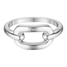 Silver Oval Link Ring Silver 1 - Bowerbird Jewels - Online Jewellery Store