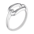 Silver Oval Link Ring Silver 3 - Bowerbird Jewels - Online Jewellery Store