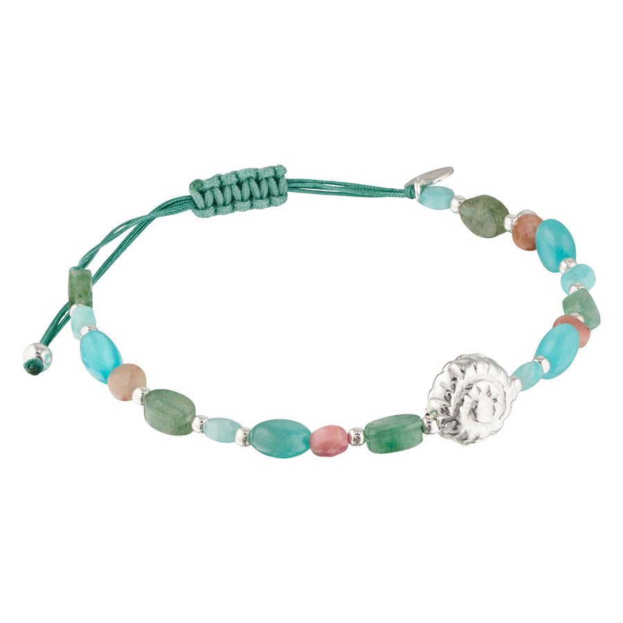 Silver Shell Maui Gemstone Stacking Bracelet-Australian Jewellery Brand Bowerbird Jewels
