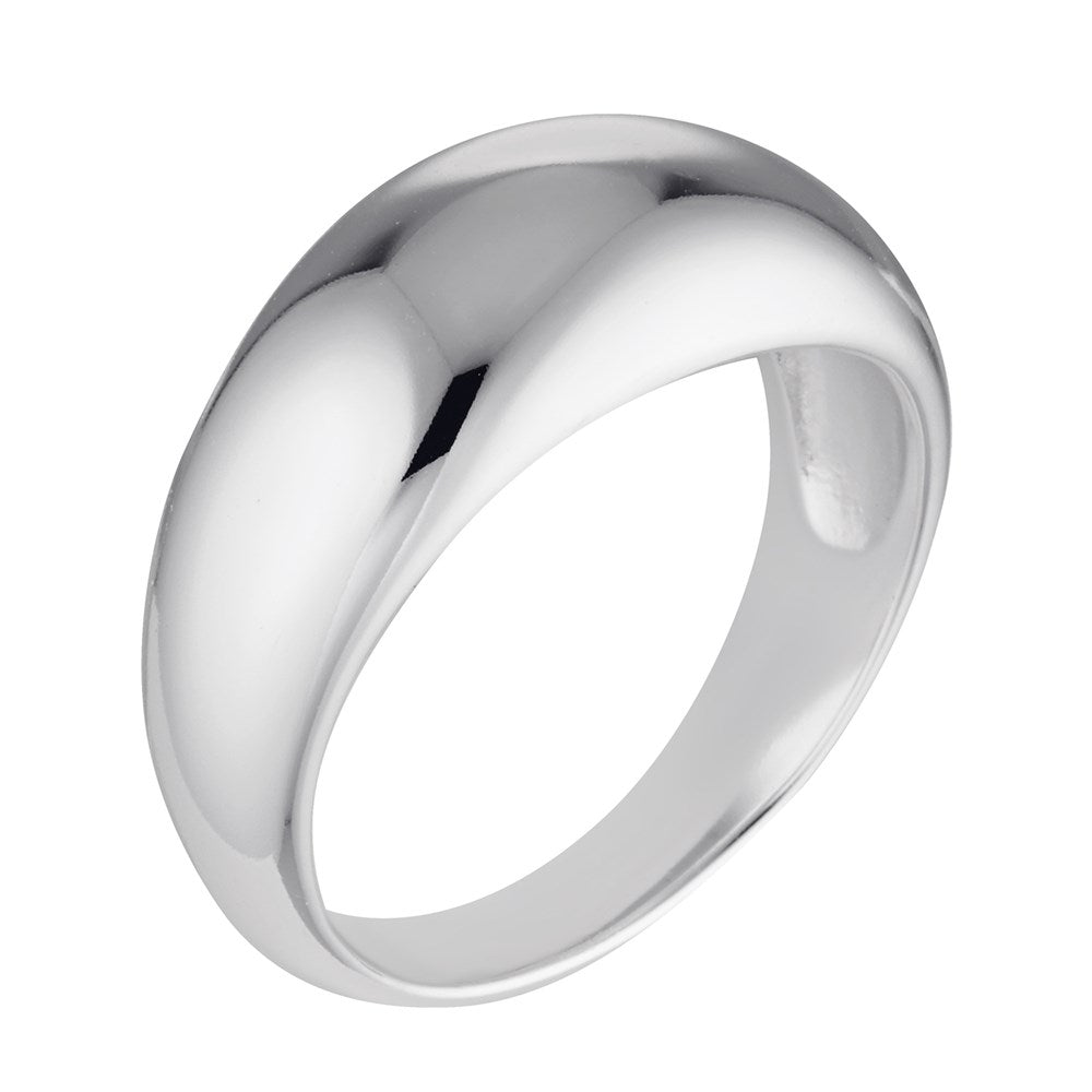 Silver Wide Dome Ring Silver 3 - Bowerbird Jewels - Online Jewellery Store