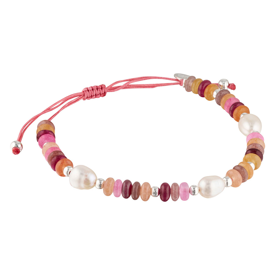 Sorbet Cabo Gemstone and Pearl Stacking Bracelet-Australian Jewellery Brand Bowerbird Jewels