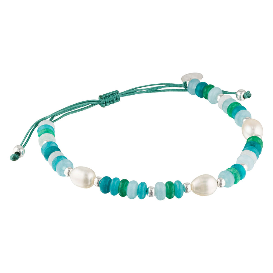 Sorbet Positano Gemstone and Pearl Stacking Bracelet-Australian Jewellery Brand Bowerbird Jewels