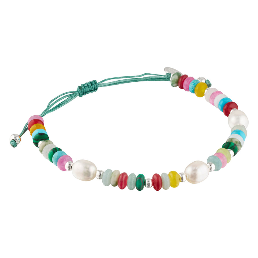 Sorbet Tutti Frutti Gemstone and Pearl Stacking Bracelet-Australian Jewellery Brand Bowerbird Jewels
