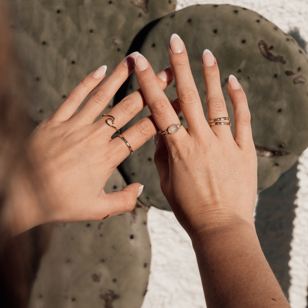 Stacking Rings Gold 11 - Bowerbird Jewels - Online Jewellery Store