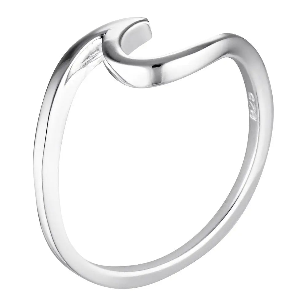 Sterling Silver Fine Wave Ring Silver 2 - Australian Jewellery Brand Bowerbird Jewels