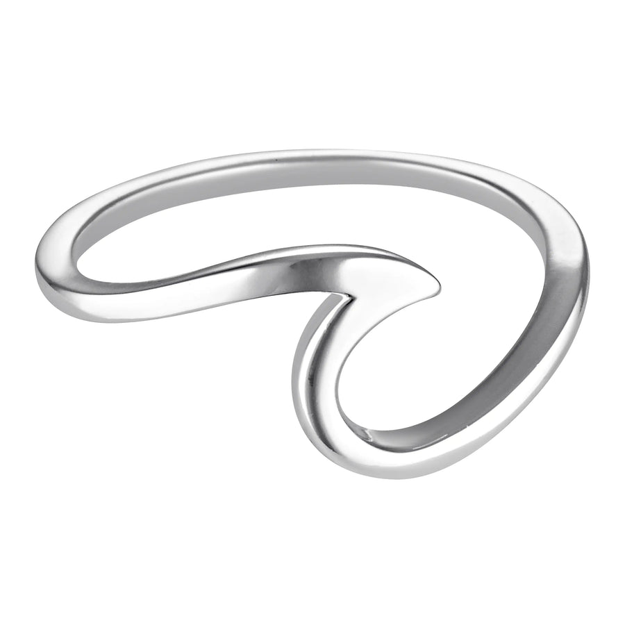 Sterling Silver Fine Wave Ring Silver 1 - Australian Jewellery Brand Bowerbird Jewels