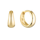 Tapering Huggie Hoop Earrings Gold 1 - Australian Jewellery Brand Bowerbird Jewels