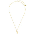 Wishbone Pendant Necklace in Sterling Silver or Gold Gold 1 - Australian Jewellery Brand Bowerbird Jewels