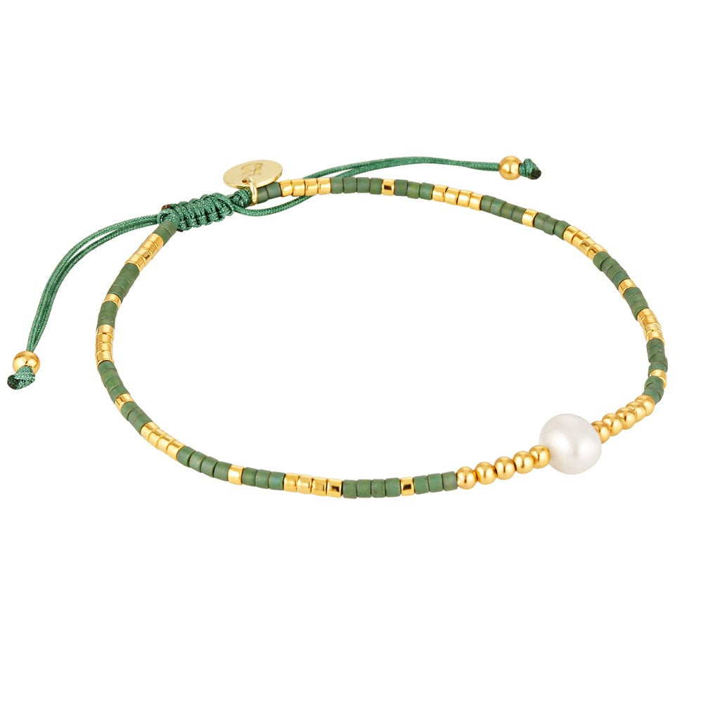 Xanadu Pearl Stacking Bracelet Fern 1 - Bowerbird Jewels - Online Jewellery Store